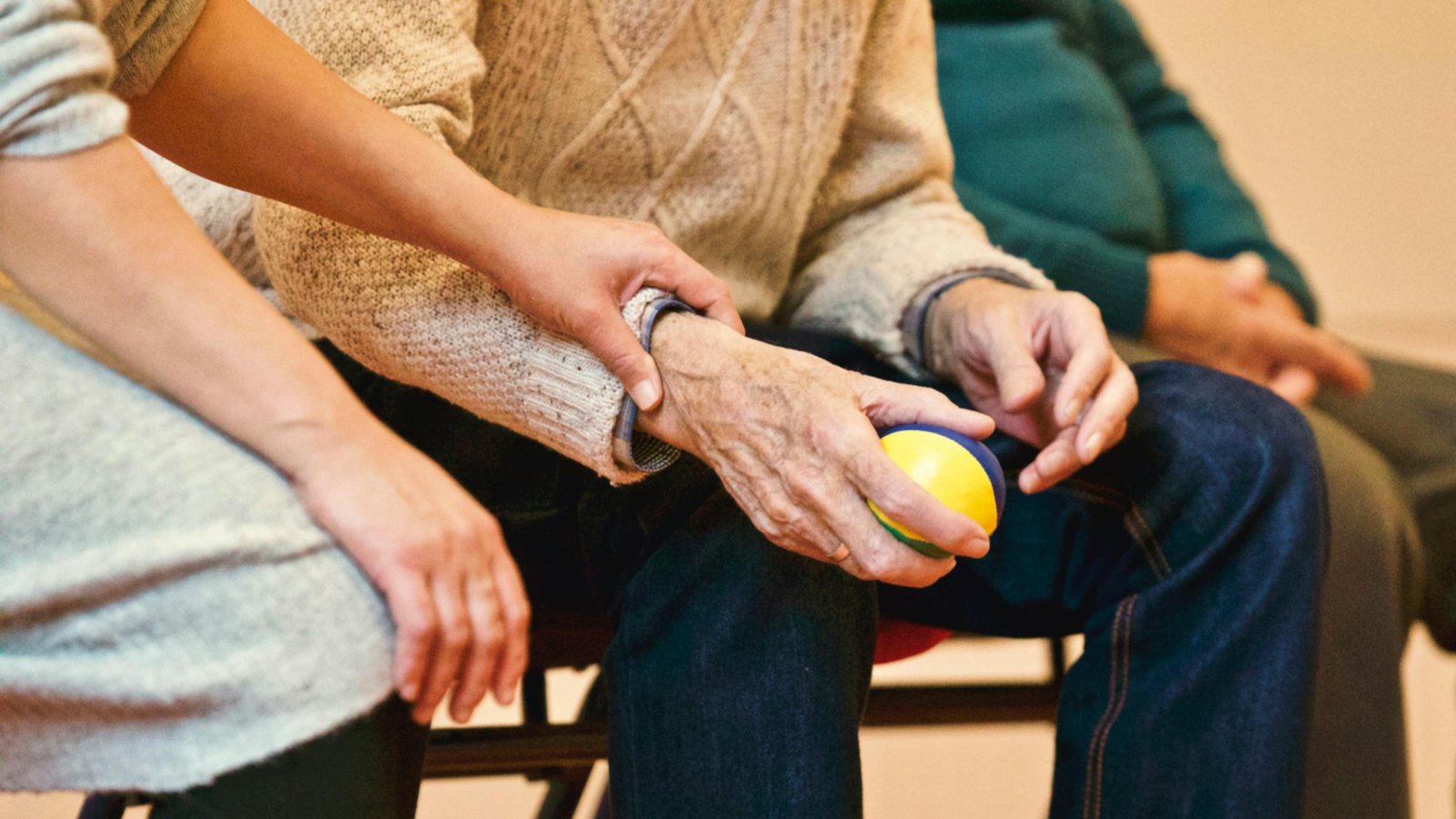 Care giver providing compassionate care